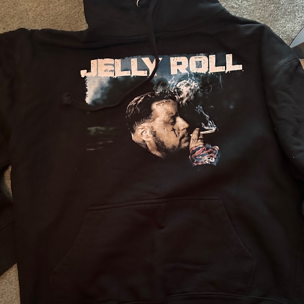 Black Graphic Hoodie
